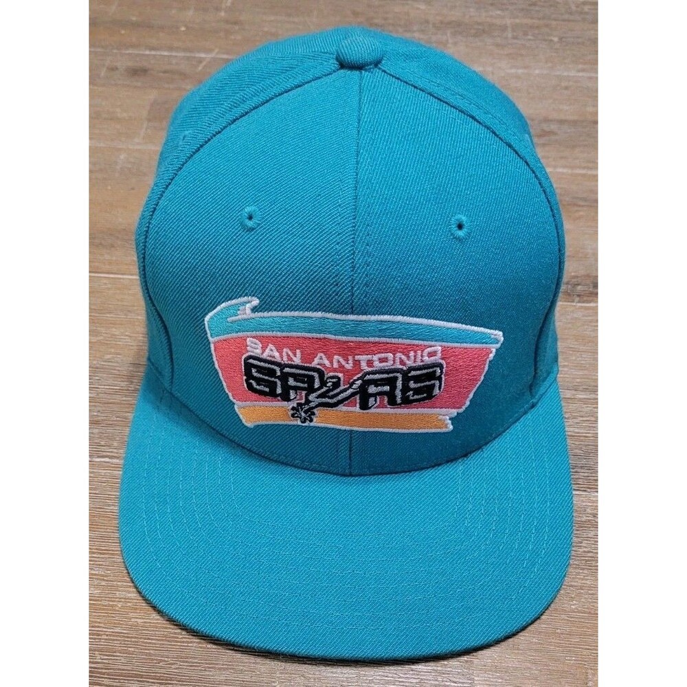 San Antonio Spurs Hardwood Classics Hat Cap Snapback Mitchell & Ness Teal NBA